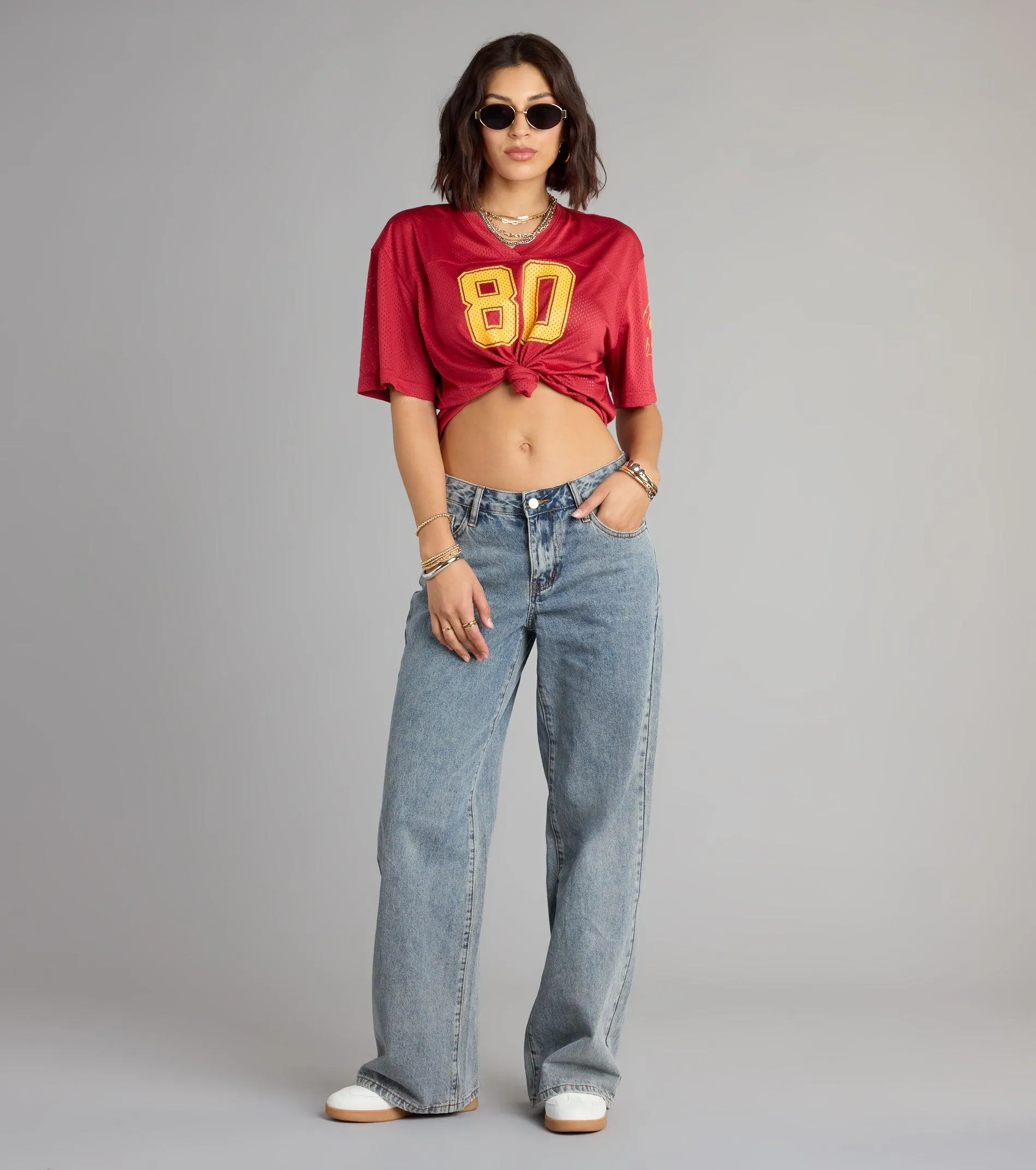 Fight On!® Babe USC® Cropped Jersey Top