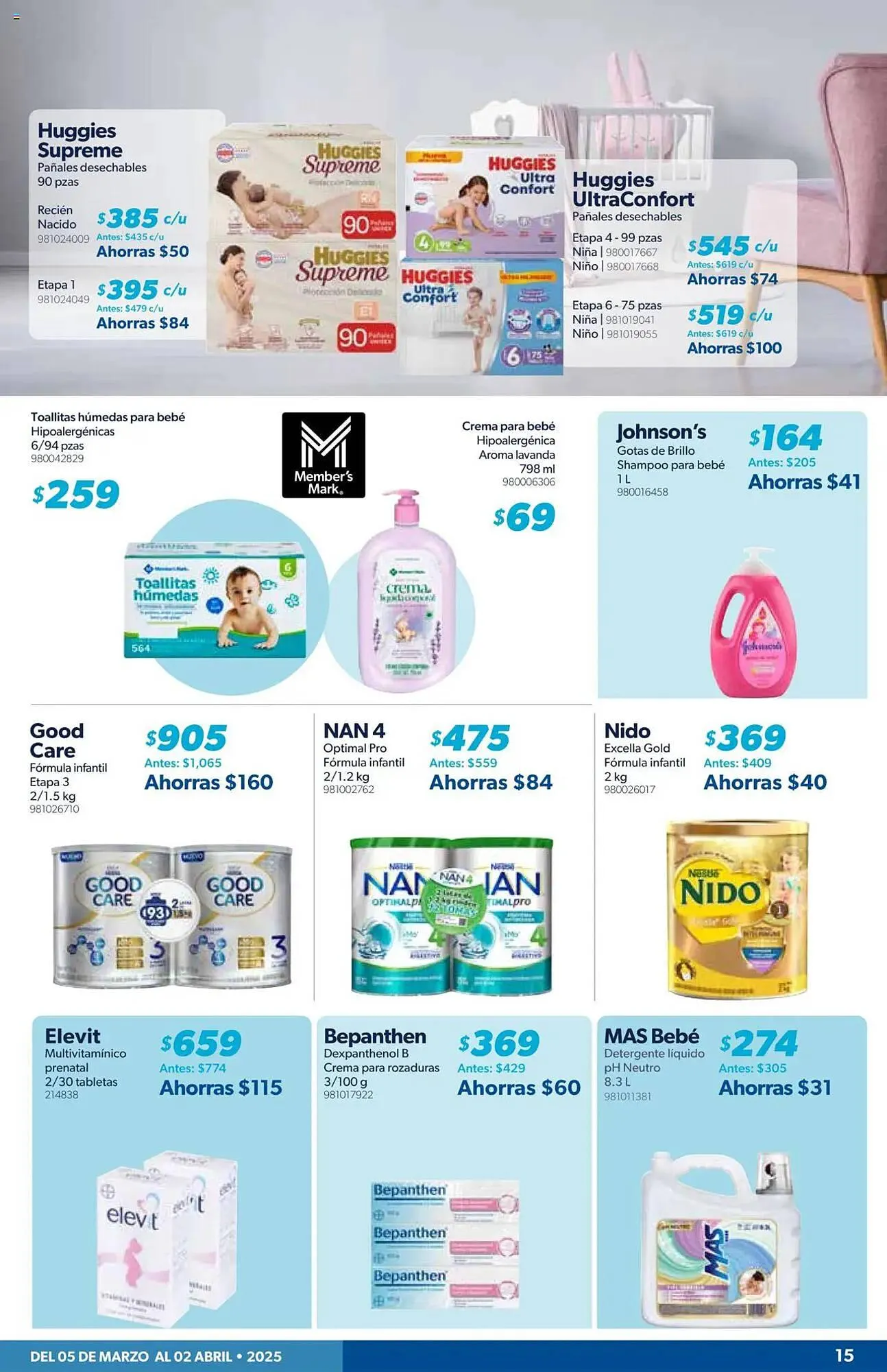 Catálogo de Catálogo Sam's Club 5 de marzo al 2 de abril 2025 - Pagina 15