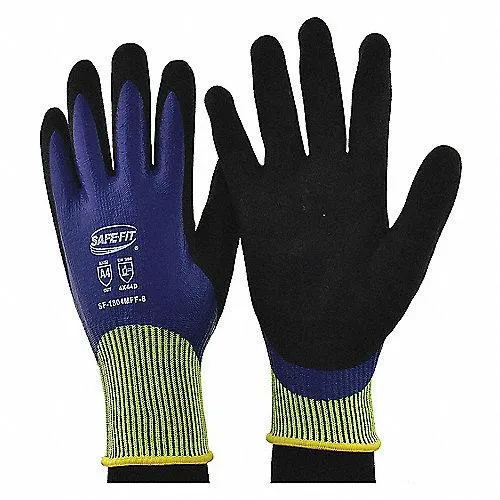 Guantes Resistentes a Cortes Nivel A4 Nitrilo Talla 7 Amarillo/Azul/Negro