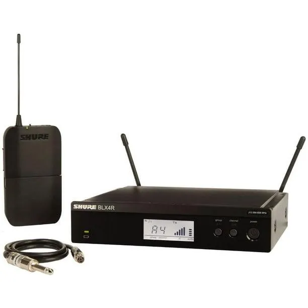 Sistema BLX14R Shure Inalámbrico para Guitarra, Bajo Kit Montaje en Rack Individual Shure Hasta 14 hrs Uso Continuo