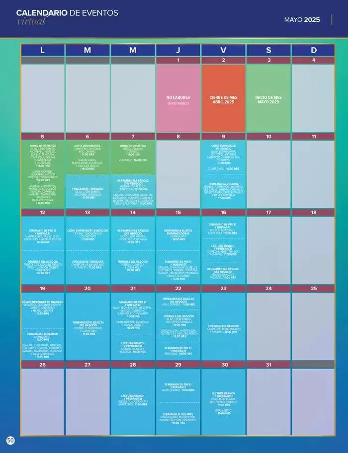 Catálogo de Revista de mes 1 de mayo al 31 de mayo 2025 - Pagina 50