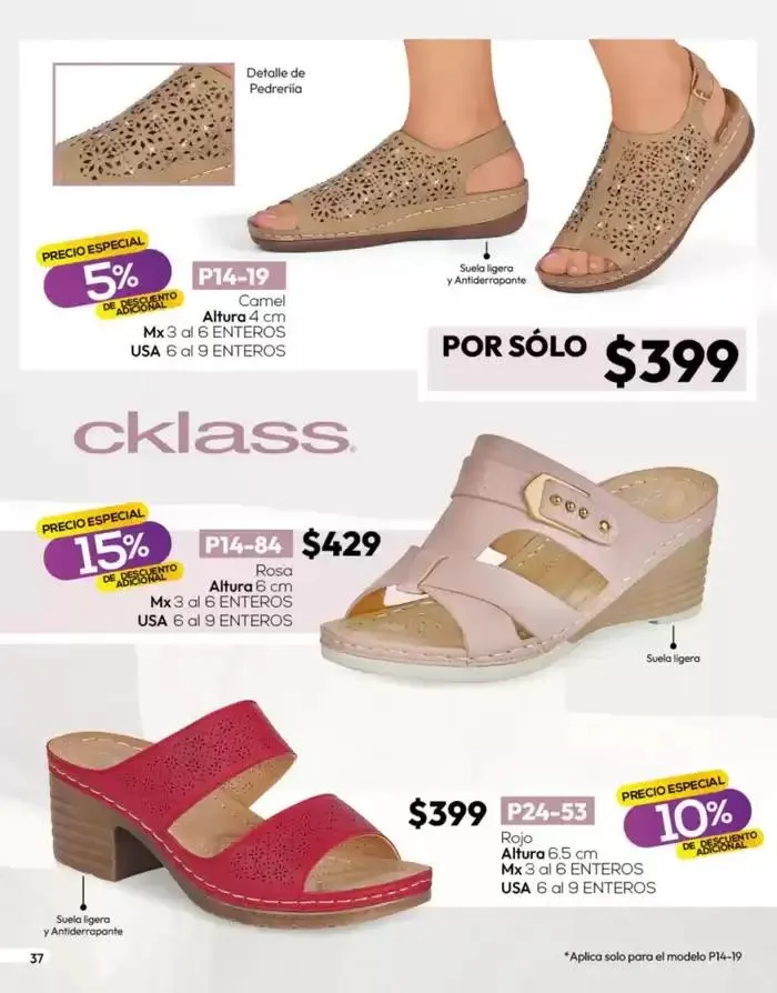Catálogo de Catálogo Cklass Calzado Novedades de Verano 2025 México 28 de marzo al 27 de abril 2025 - Pagina 38