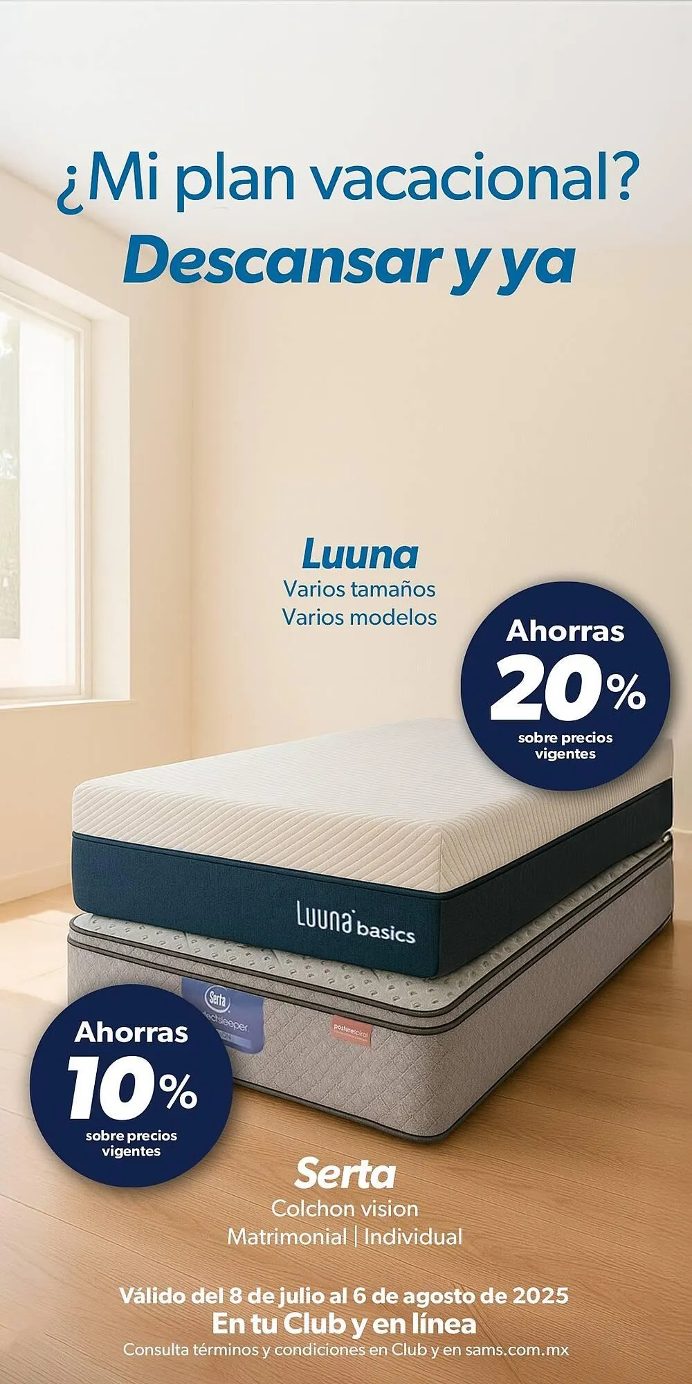 Catálogo de Catálogo Sam's Club 8 de julio al 6 de agosto 2025 - Pagina 1