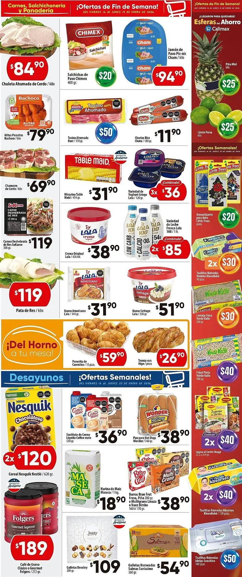 Catálogo de Folleto Calimax 16 de enero al 22 de enero 2026 - Pagina 2