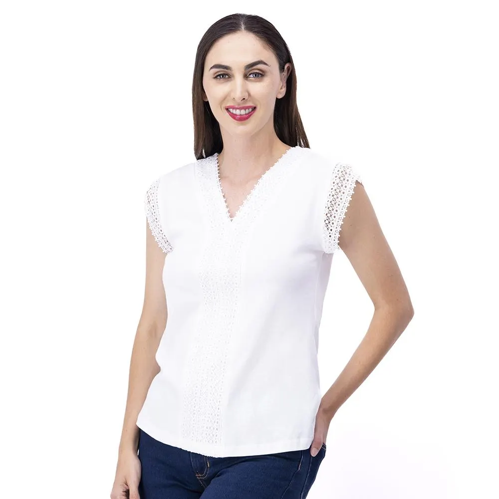 Blusa Mujer Bordado En Hombros