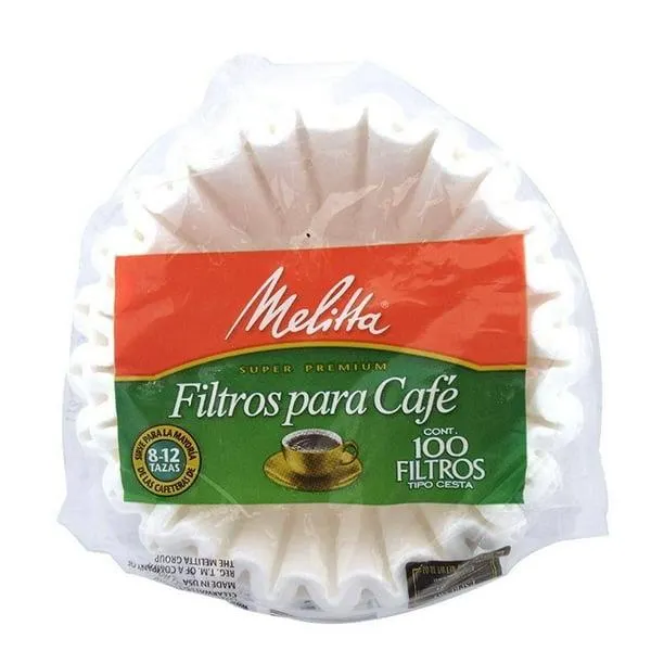 Filtros para Café Melitta Super Premium Tipo Cesta 100 Piezas