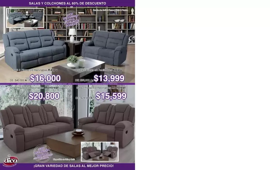 Catálogo de Muebles Dico Salas Y Colchones Al 60 Centro 2025 4 de abril al 30 de abril 2025 - Pagina 10
