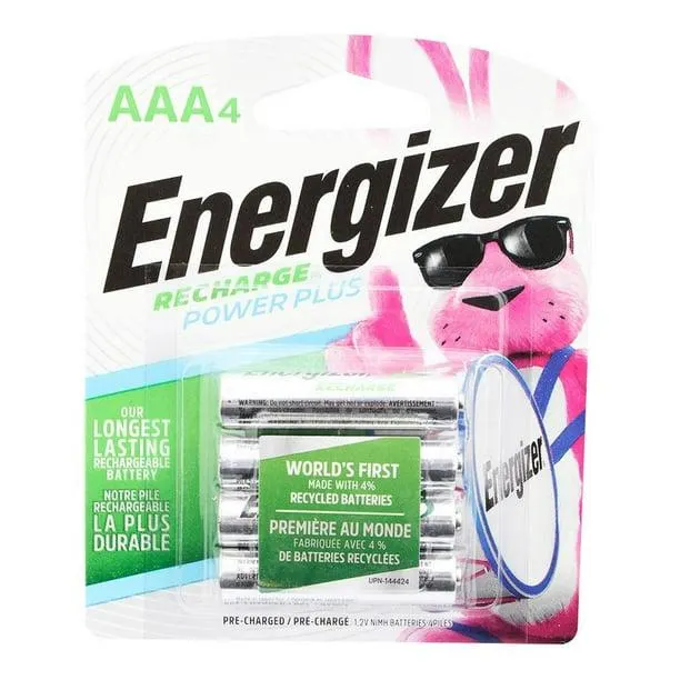 Pilas Energizer Recargables AAA 4 Piezas