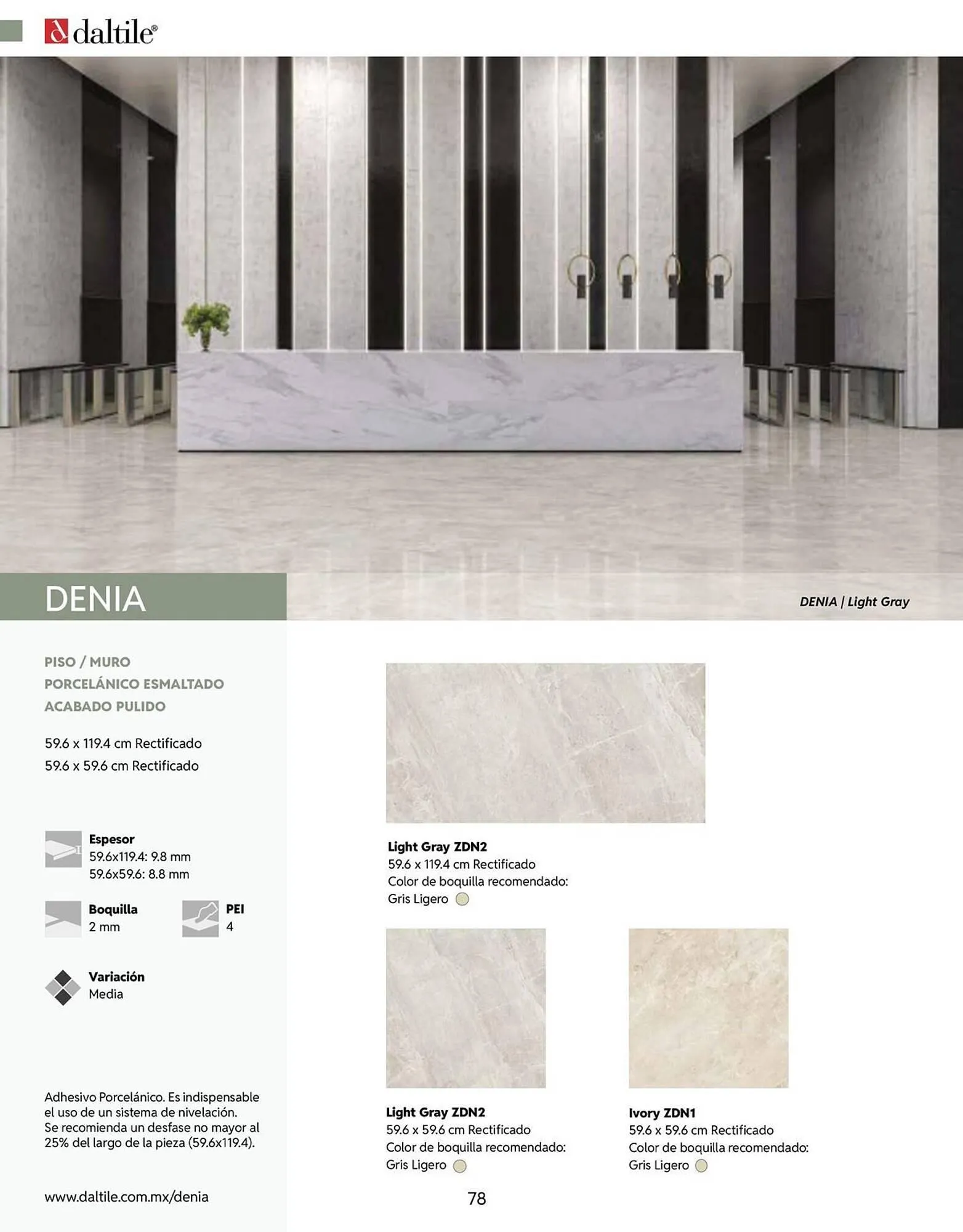 Catálogo de Catálogo Daltile 13 de enero al 31 de diciembre 2026 - Pagina 78