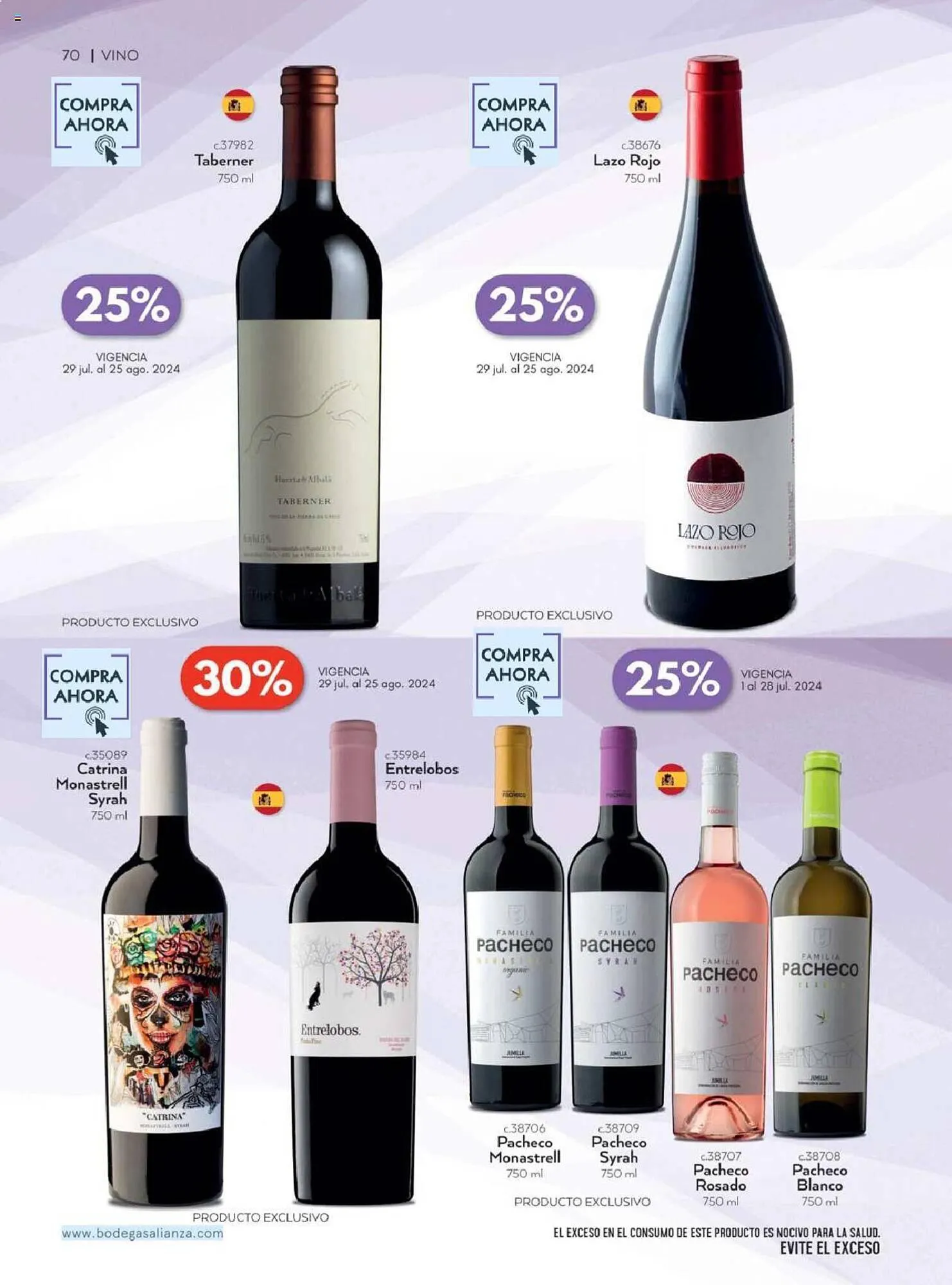 Catálogo de Catálogo Bodegas Alianza 1 de julio al 30 de septiembre 2024 - Pagina 72