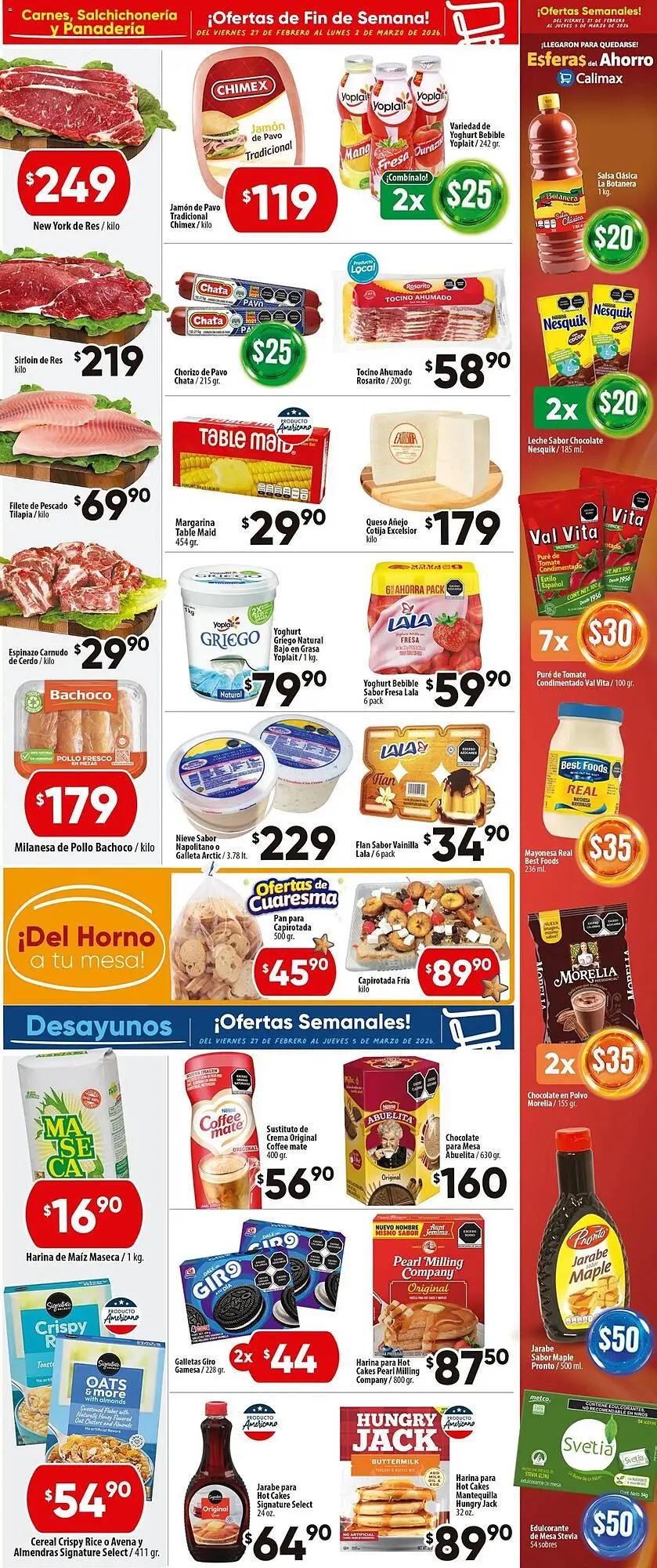 Catálogo de Folleto Calimax 27 de febrero al 3 de marzo 2026 - Pagina 2