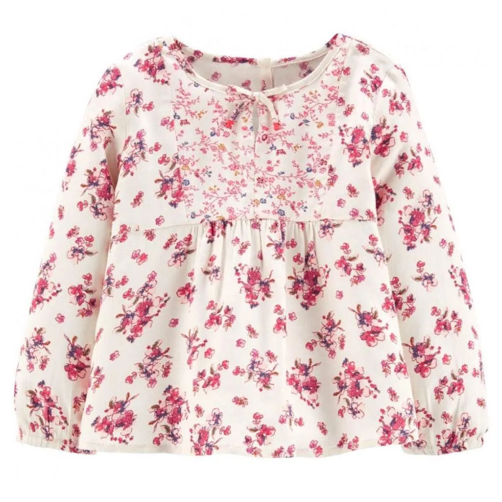 Blusón Oshkosh estampado floral niña