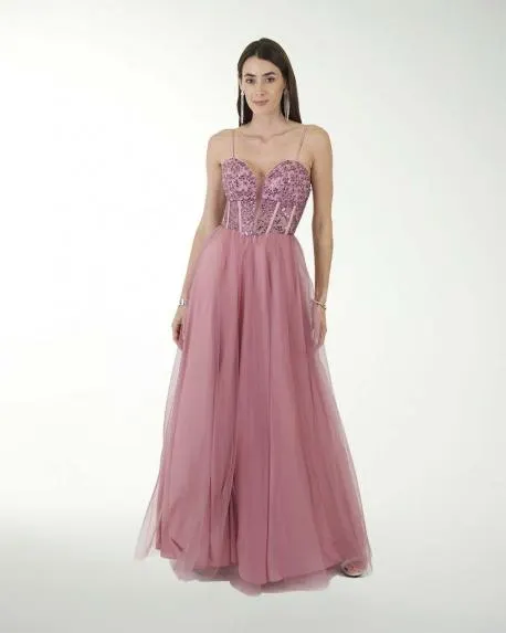 VESTIDO CL FANTASIA CON FALDA DE TUL