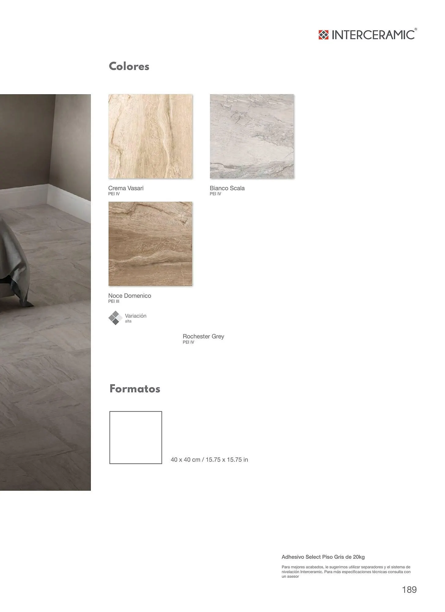 Catálogo de Catálogo Interceramic 12 de marzo al 31 de diciembre 2024 - Pagina 189