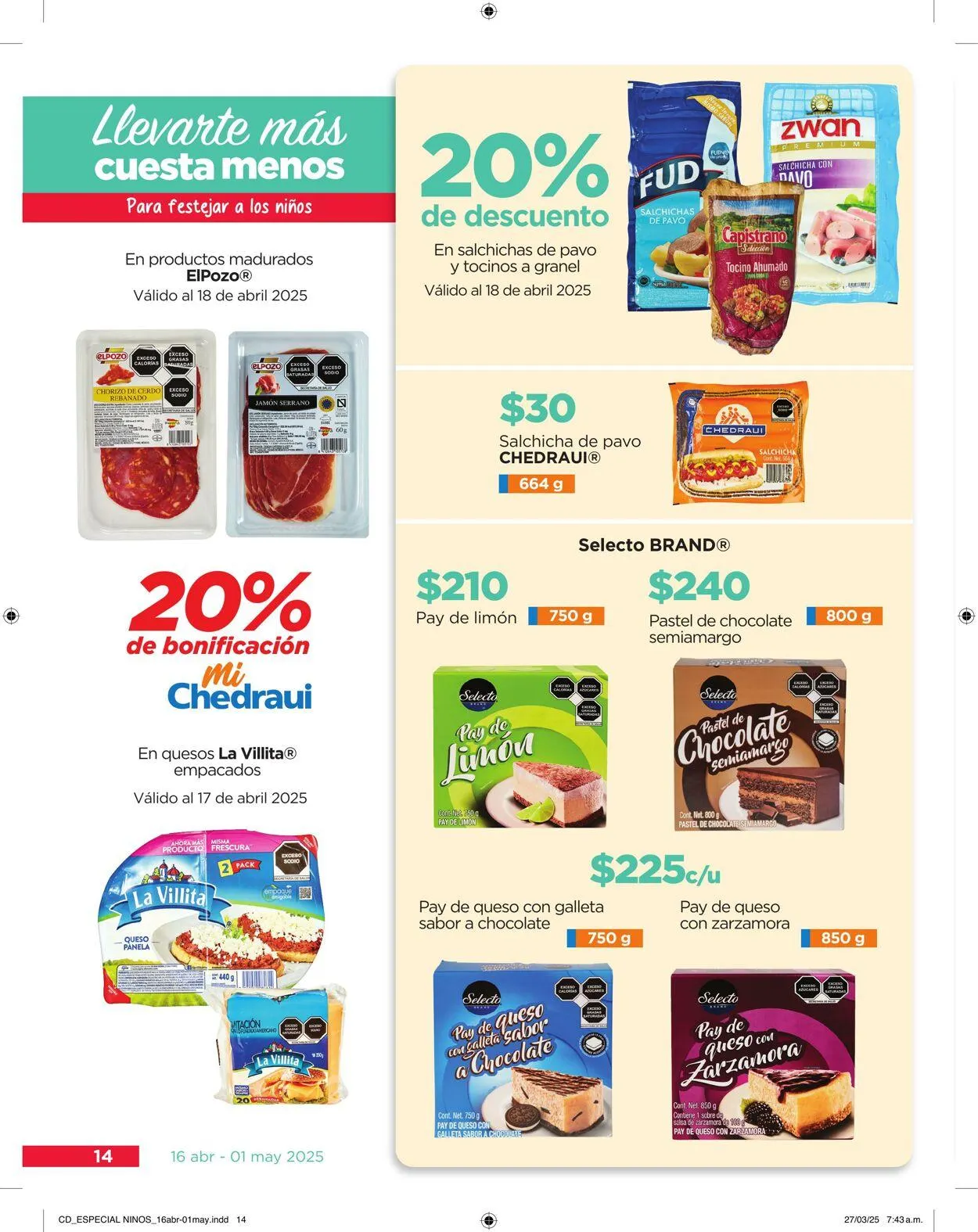 Catálogo de Chedraui Oferta actual 10 de septiembre al 24 de septiembre 2025 - Pagina 14