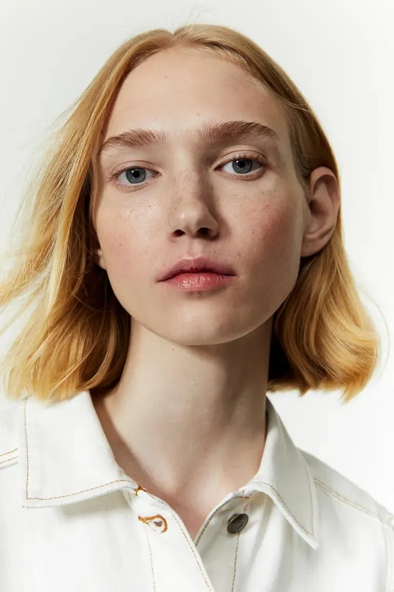 Vestido de denim con mangas abombadas