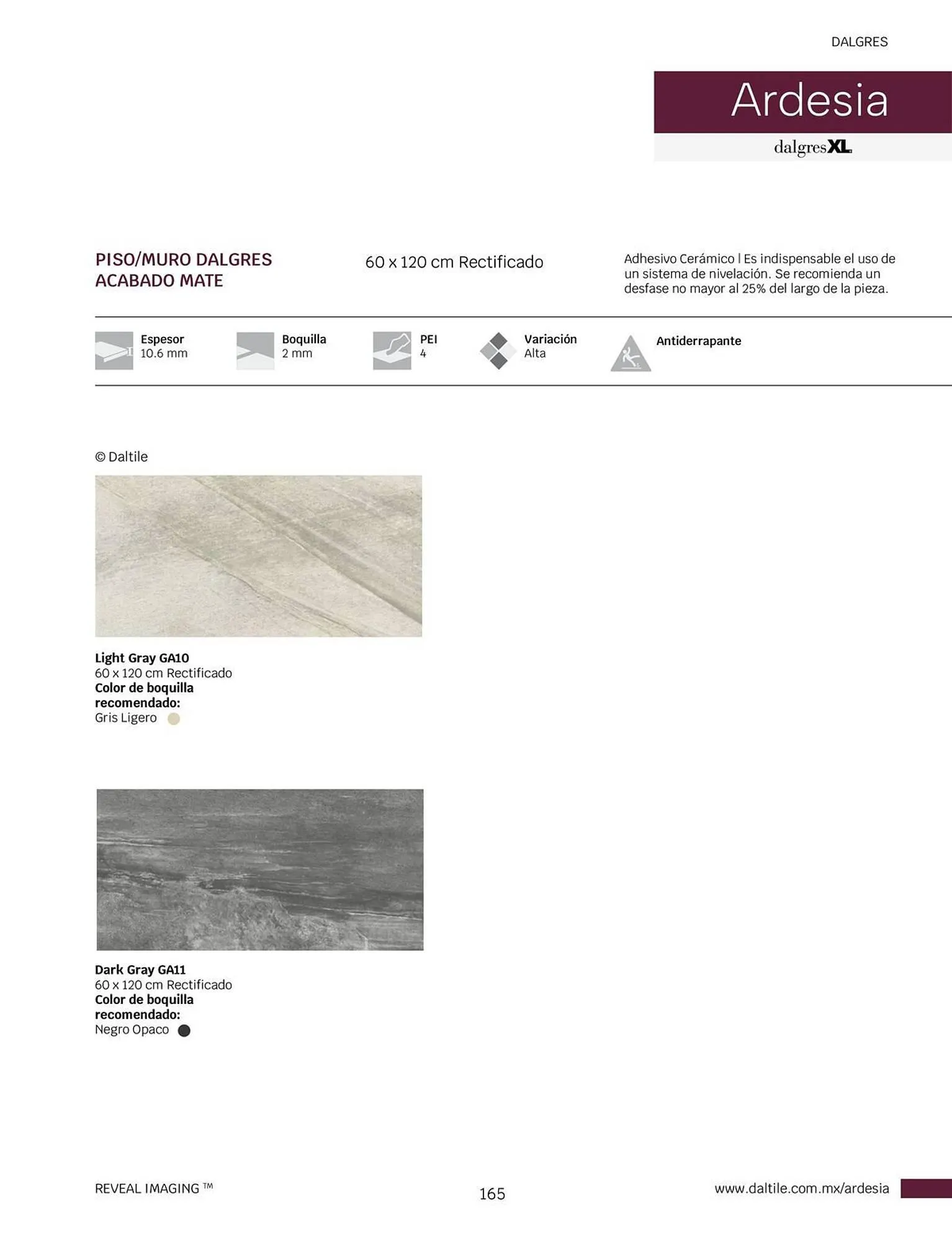 Catálogo de Catálogo Daltile 1 de enero al 31 de diciembre 2024 - Pagina 165