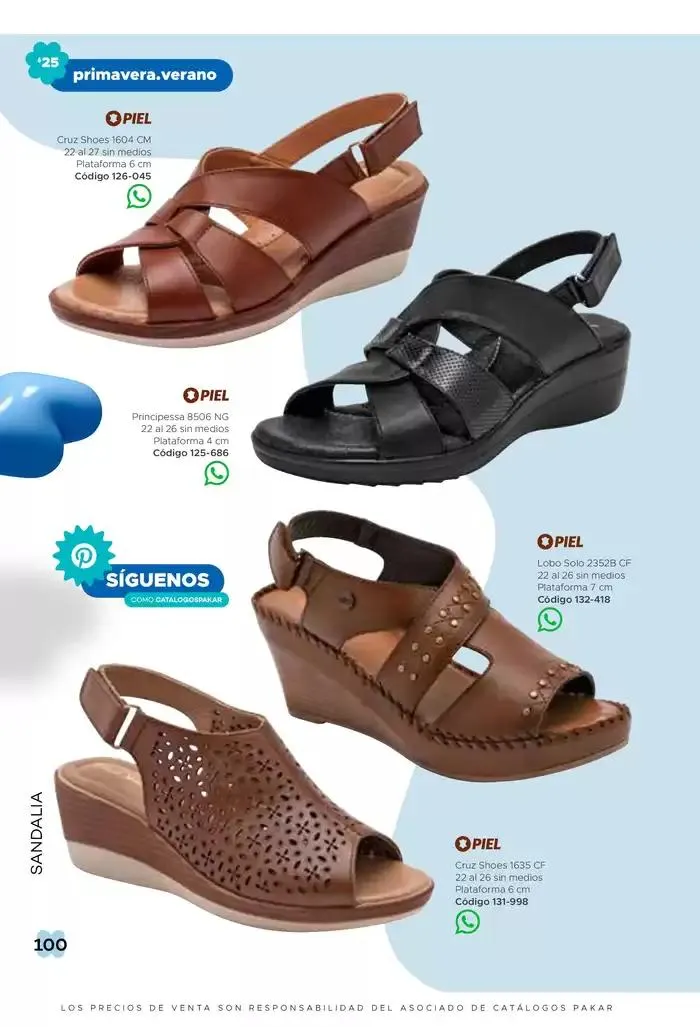 Catálogo de Pakar Sandalia 31 de enero al 31 de mayo 2025 - Pagina 100