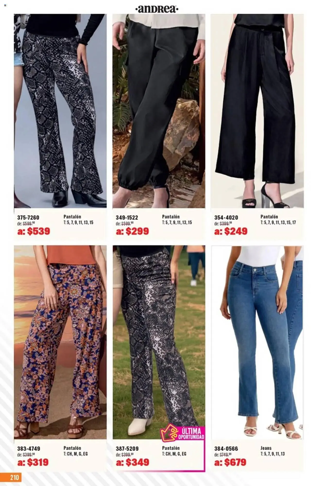 Catálogo de Catálogo Andrea 5 de abril al 2 de mayo 2026 - Pagina 210