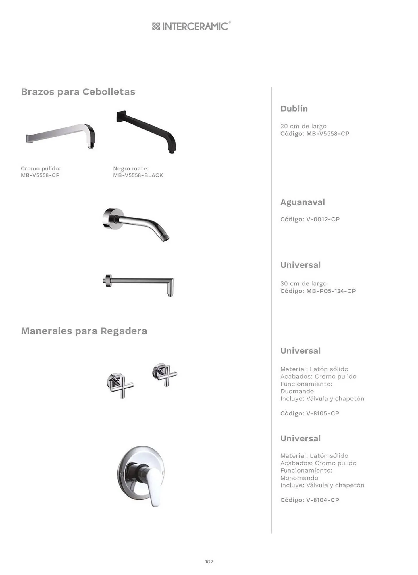Catálogo de Catálogo Interceramic 3 de octubre al 3 de octubre 2026 - Pagina 102