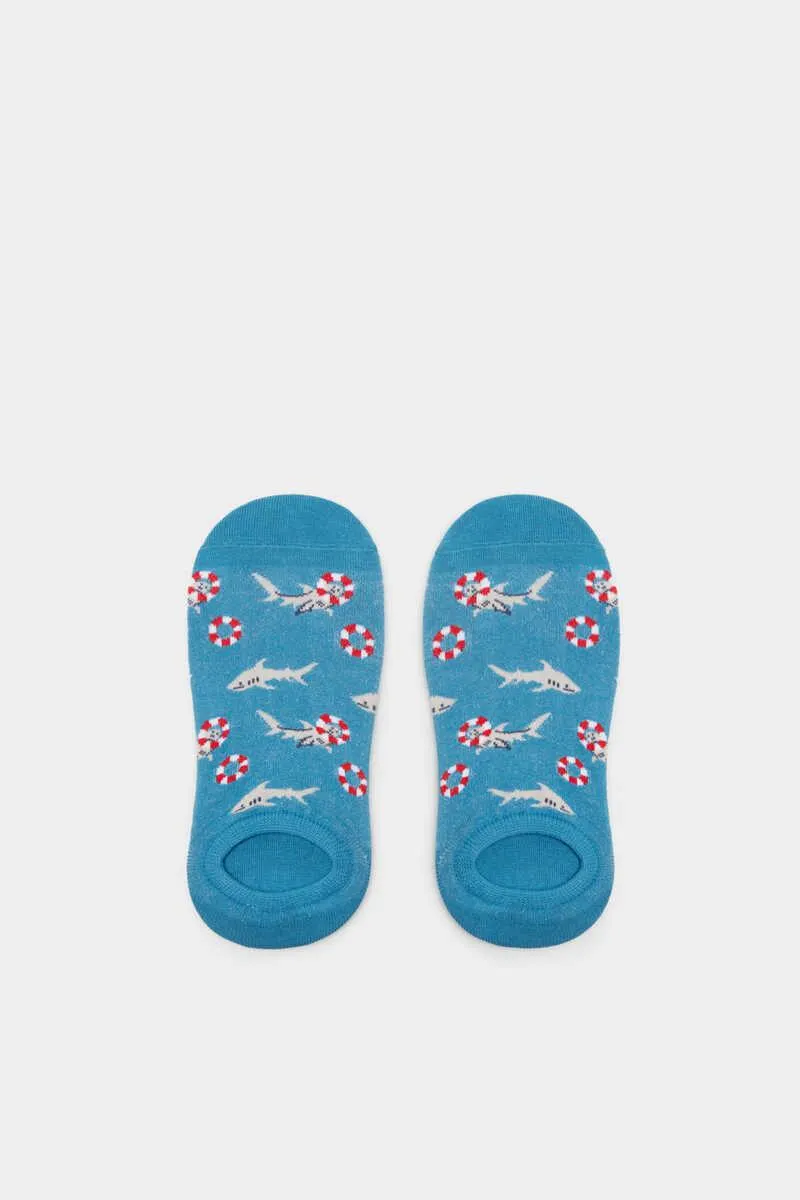Calcetín invisible tiburón