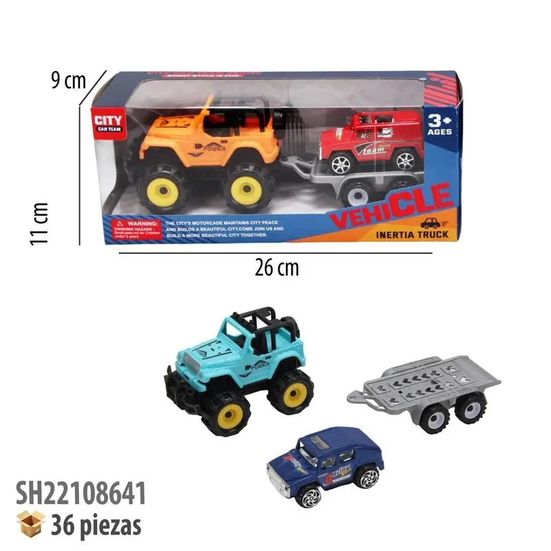 CARRO CON REMOLQUE FRICCION.