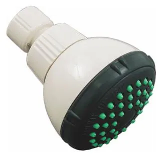 Regadera para baño modelo Caribe de color blanco sin brazo RUGO