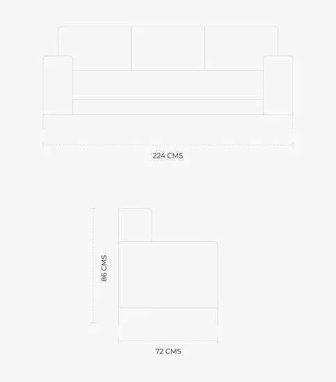 Sala Max Sofá Y Love en Tela Color Gris
