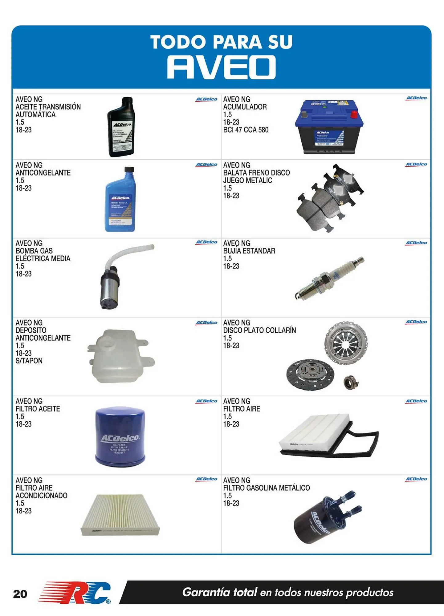 Catálogo de Catálogo Refaccionaria California 3 de marzo al 31 de marzo 2026 - Pagina 20