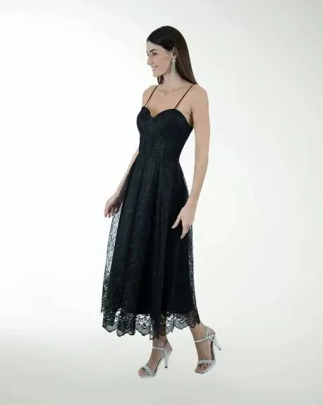 VESTIDO CC BORDADO MIDI CORSET