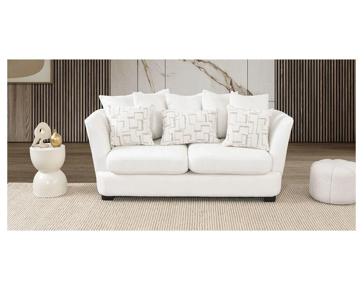 Sofá 2 Plazas Opulent Blanco