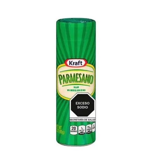 Queso kraft parmesano rallado 85 g