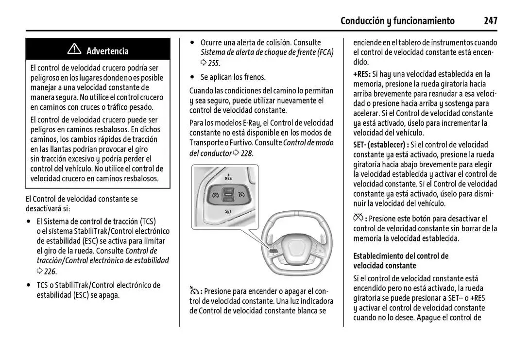 Catálogo de Chevrolet Corvette Stingray Manual del propietario 22 de enero al 31 de diciembre 2025 - Pagina 248