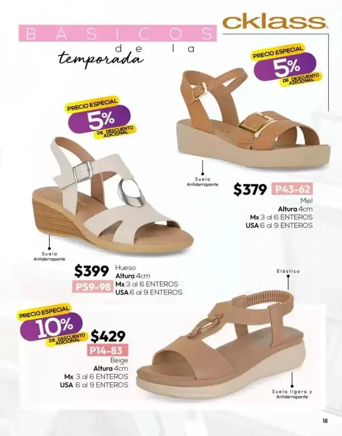 Catálogo de Catálogo Cklass Calzado Novedades de Verano 2025 México 28 de marzo al 27 de abril 2025 - Pagina 19