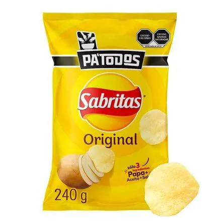 Botana Papas Sabritas Sal Original 240 g