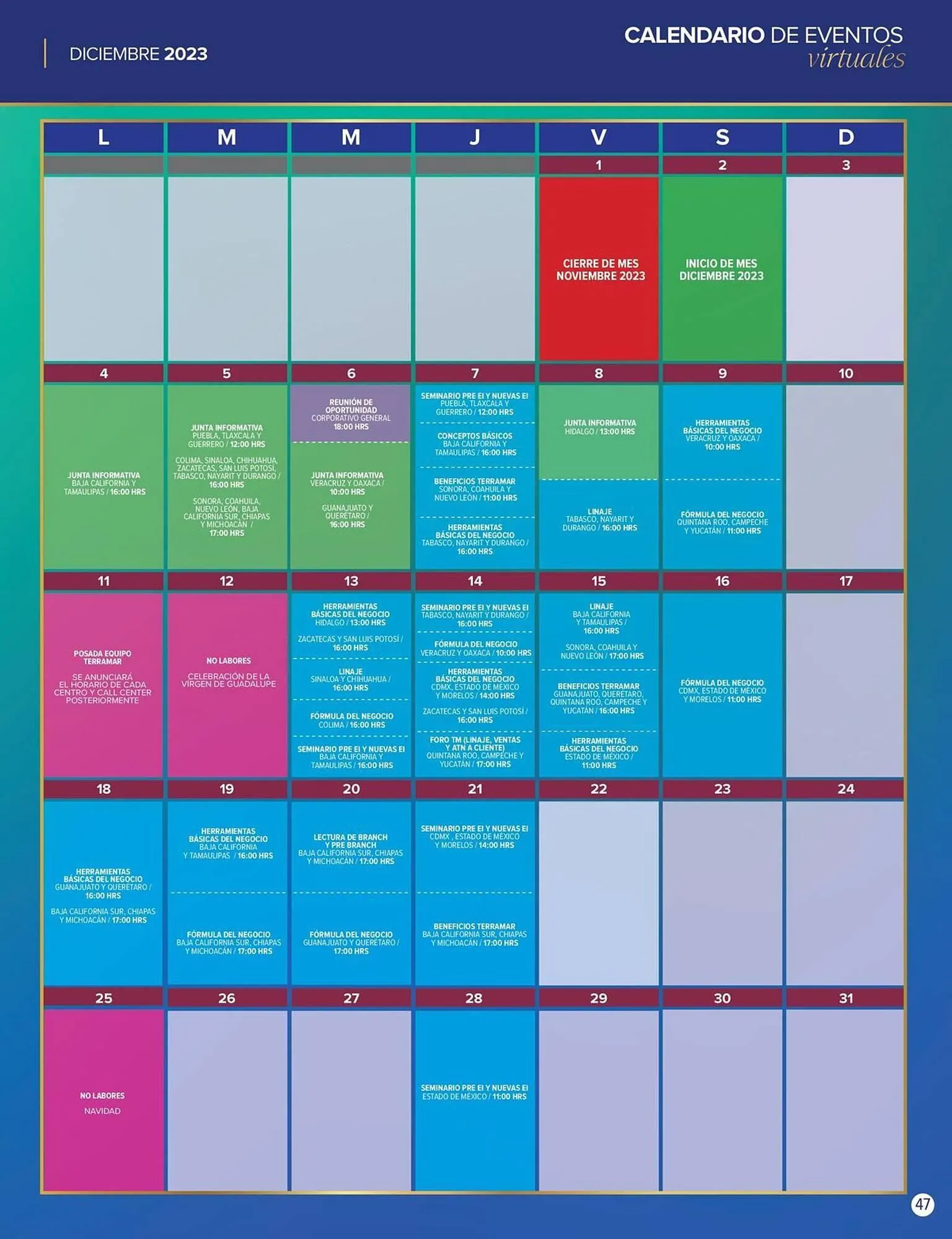 Catálogo de Catálogo Terramar Brands 4 de diciembre al 31 de diciembre 2023 - Pagina 47