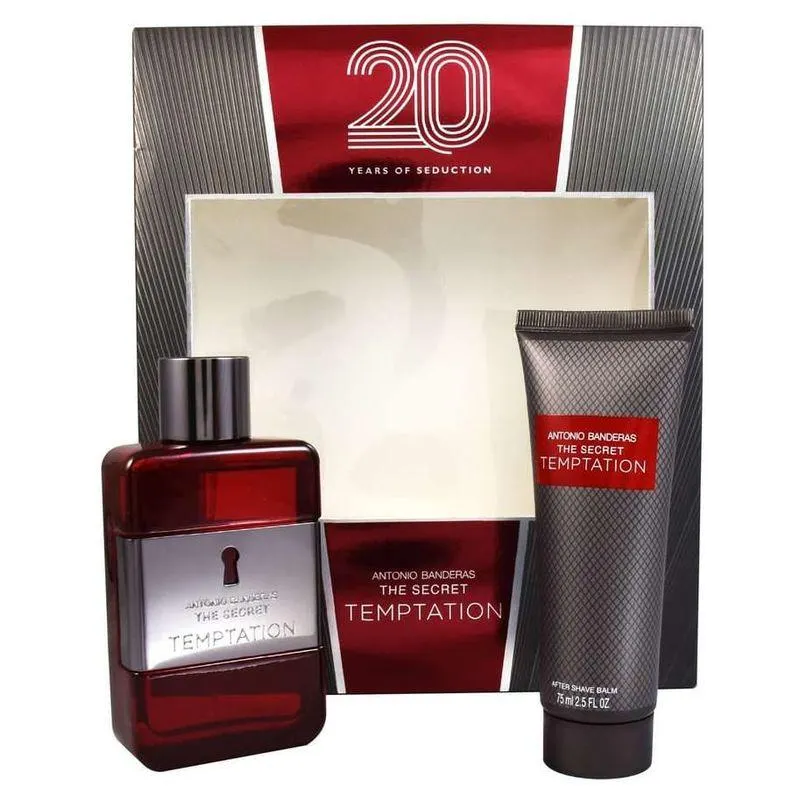 Set The Secret Temptation Men 20 Years 2Pzs 100ml Edt Spray+After Shave 75ml