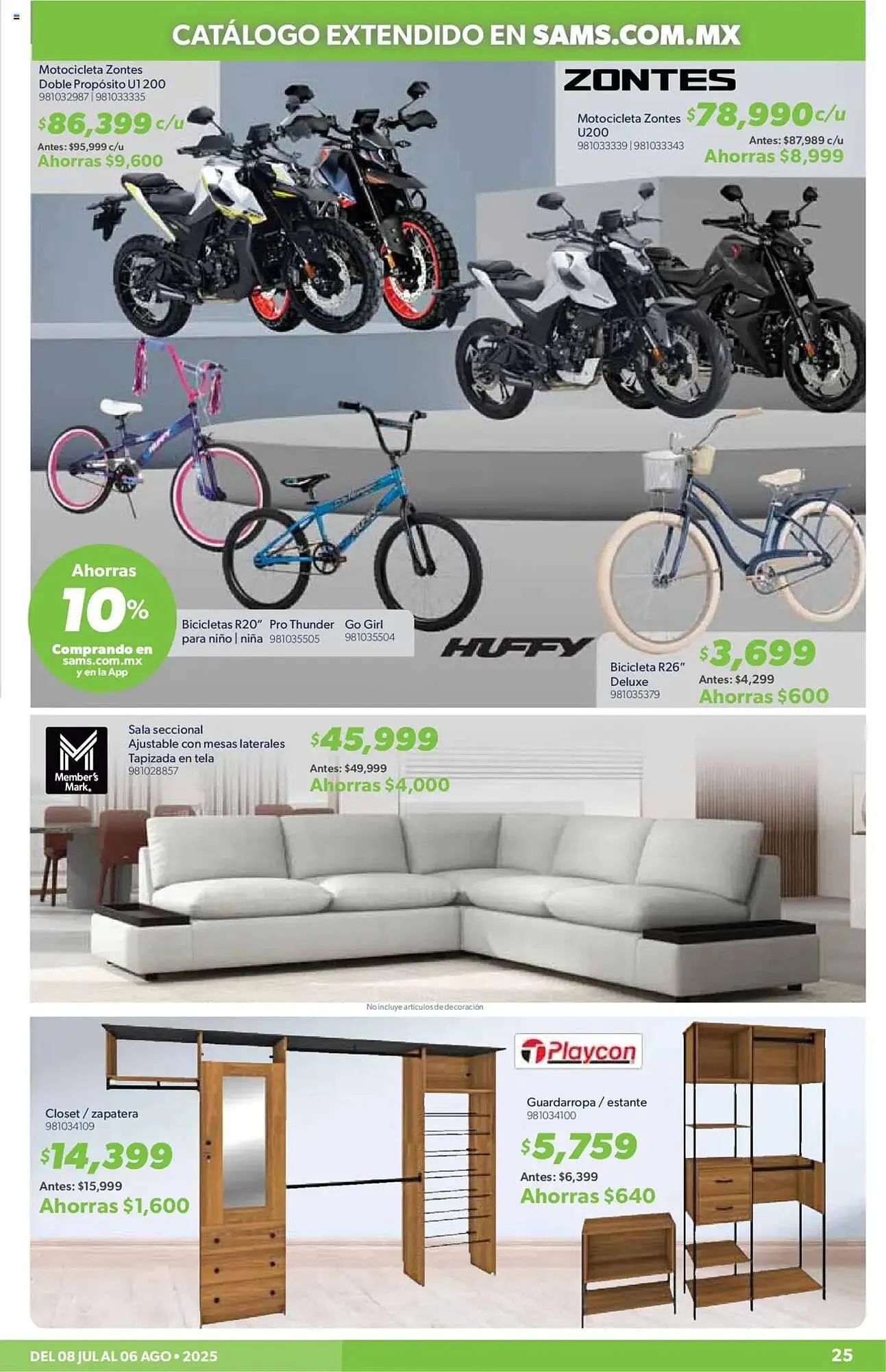 Catálogo de Catálogo Sam's Club 8 de julio al 7 de agosto 2025 - Pagina 25