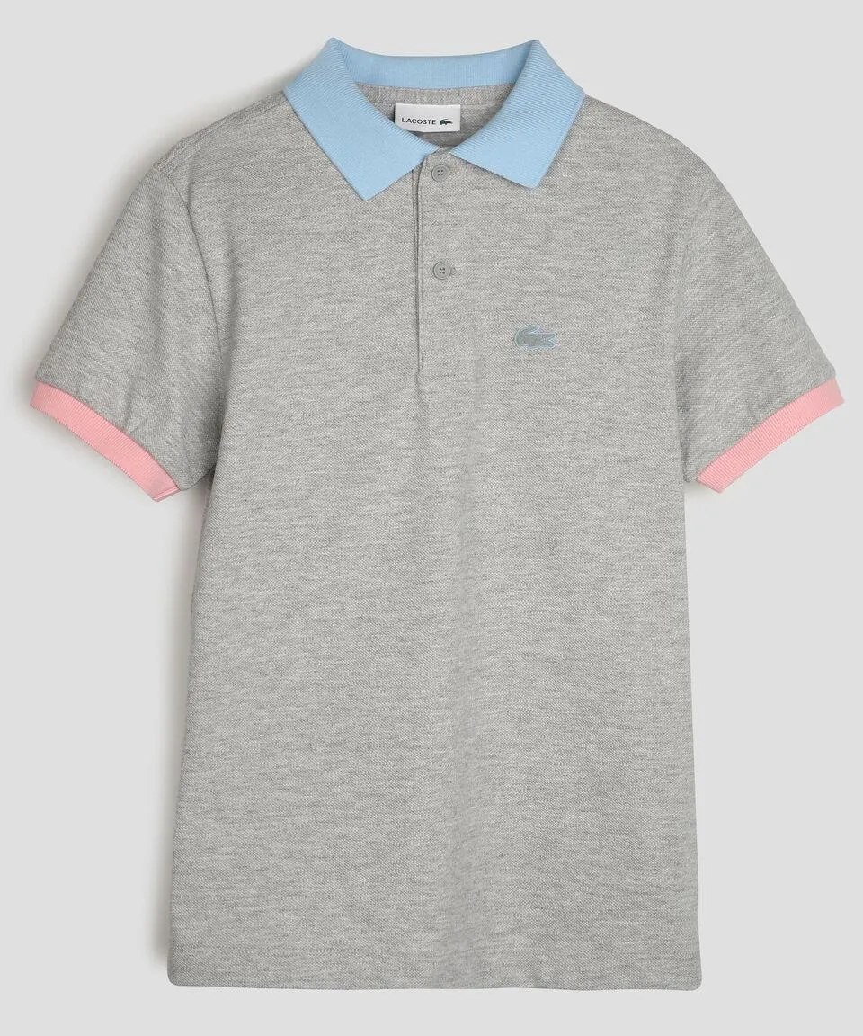 Playera tipo polo manga corta lisa Niño