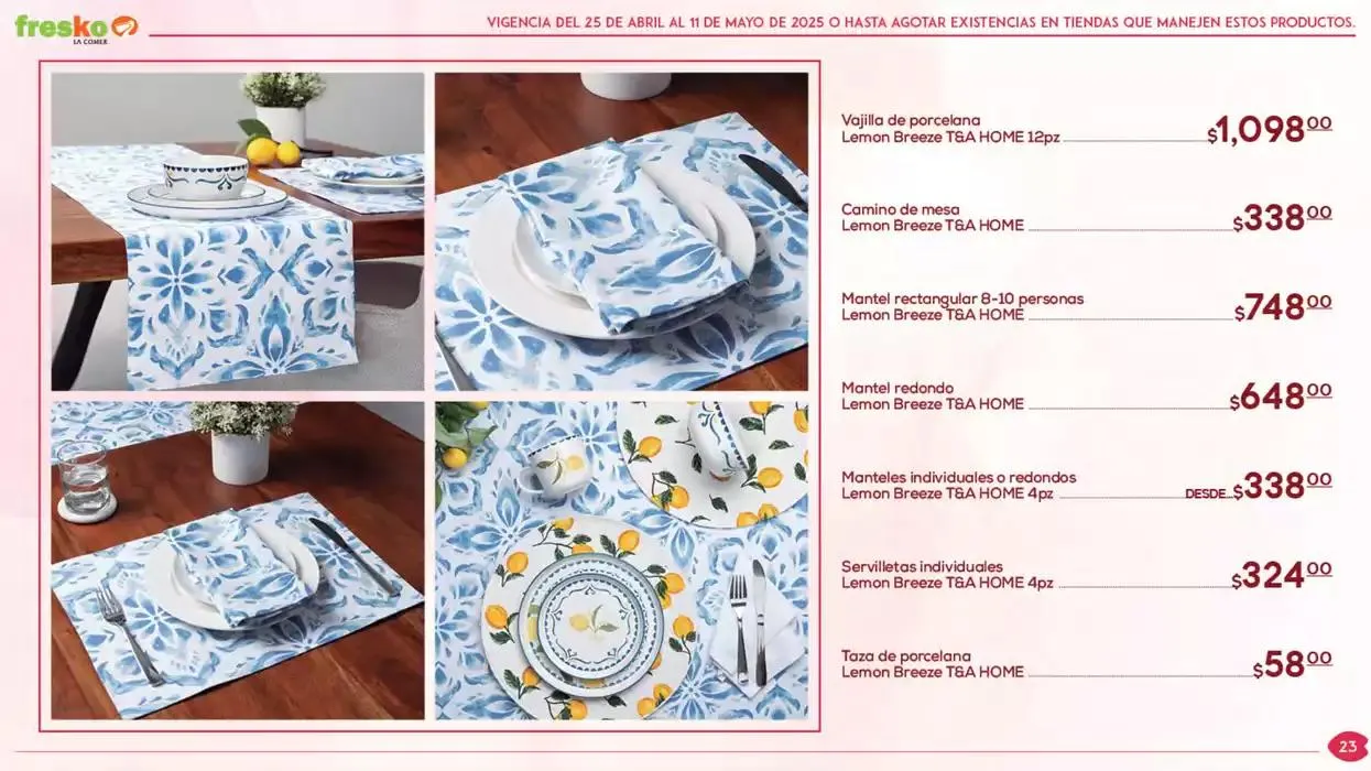 Catálogo de QUE SEA FRESKO HACE LA DIFERENCIA 25 de abril al 11 de mayo 2025 - Pagina 23