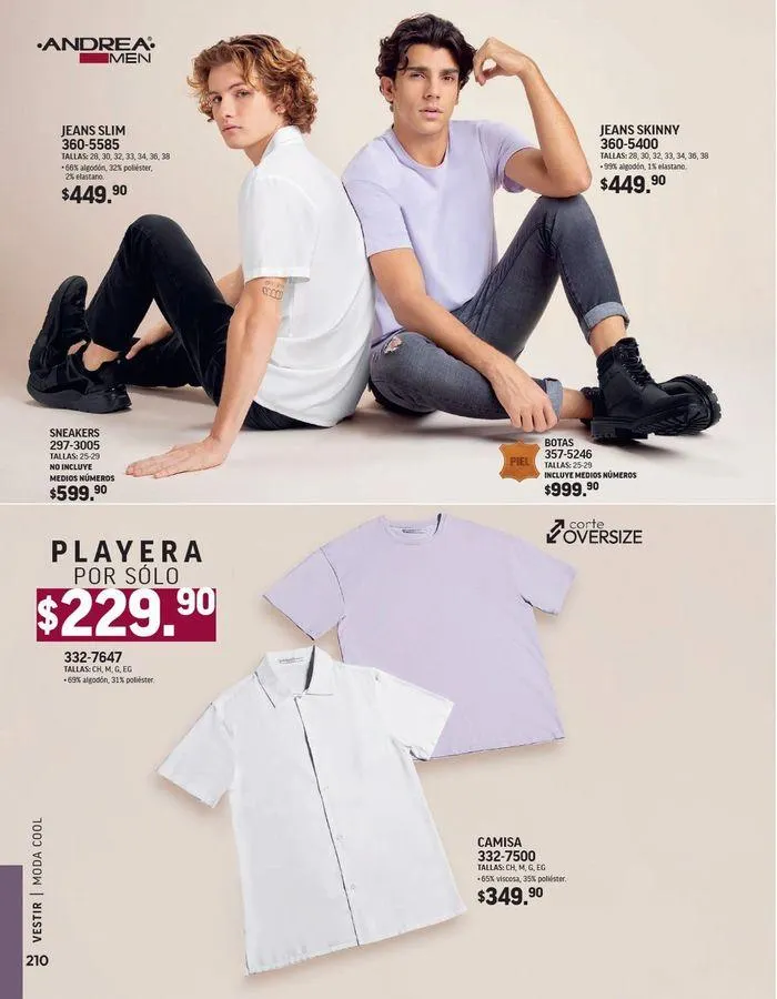 Catálogo de ANDREA - VESTIR CABALLERO 26 de agosto al 25 de enero 2025 - Pagina 22