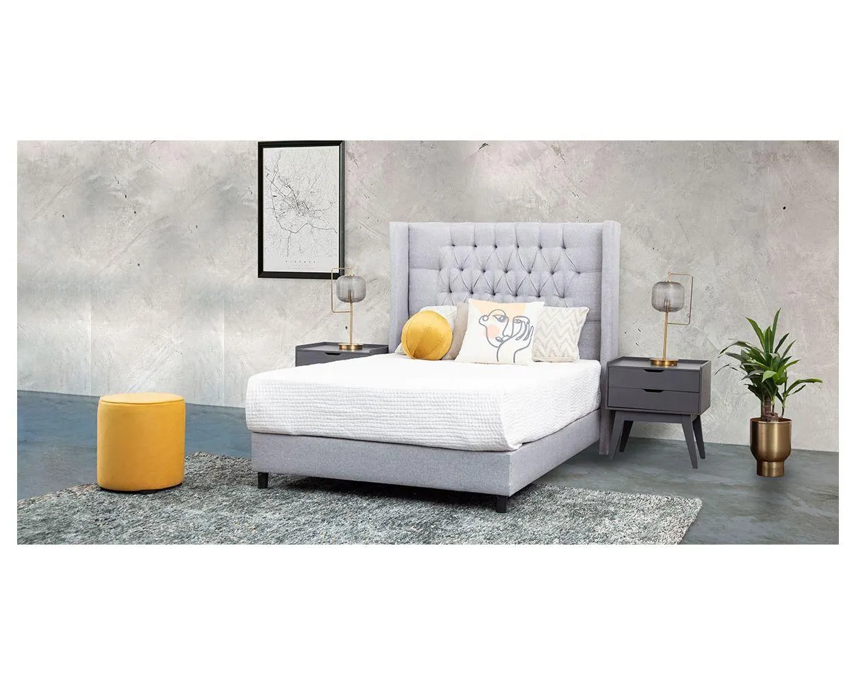 Cama Matrimonial Estela Plata