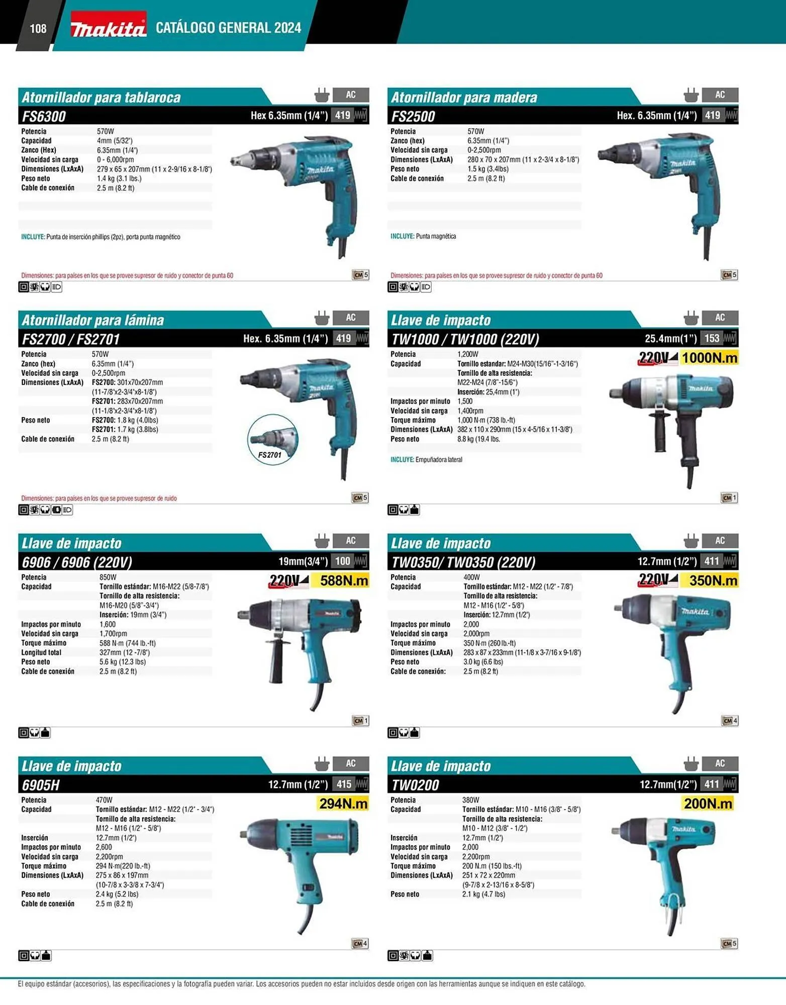 Catálogo de Catálogo Makita 12 de enero al 31 de diciembre 2026 - Pagina 108