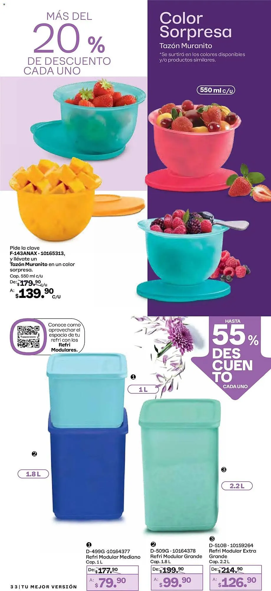 Catálogo de Catálogo Tupperware 29 de diciembre al 26 de enero 2026 - Pagina 33