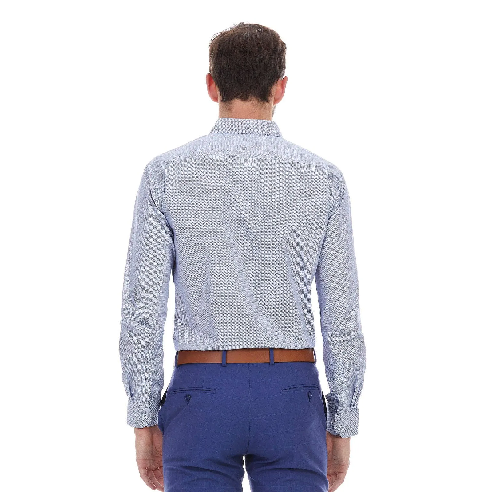 Camisa formal para hombre slim fit color azul