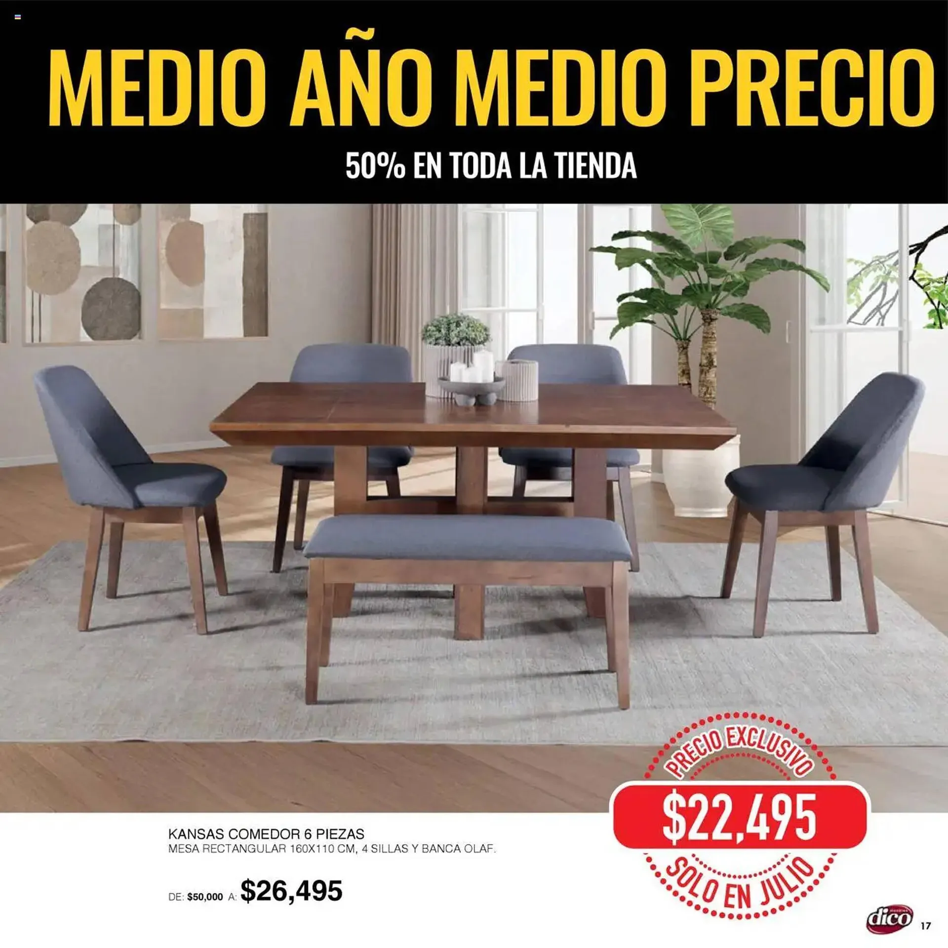 Catálogo de Catálogo Muebles Dico 1 de julio al 1 de agosto 2025 - Pagina 17