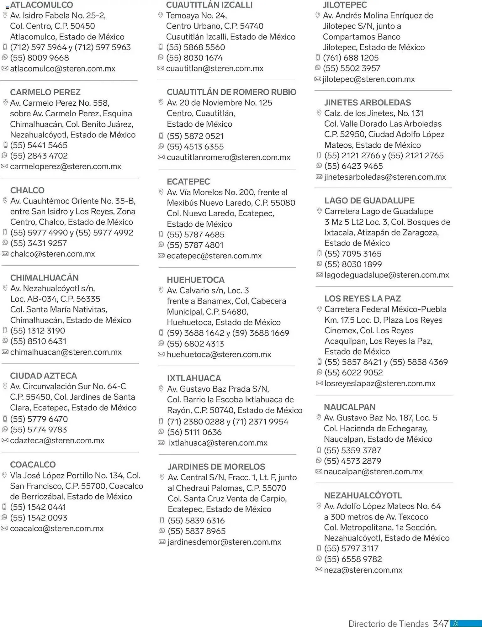 Catálogo de Catálogo Steren 1 de enero al 1 de enero 2027 - Pagina 359