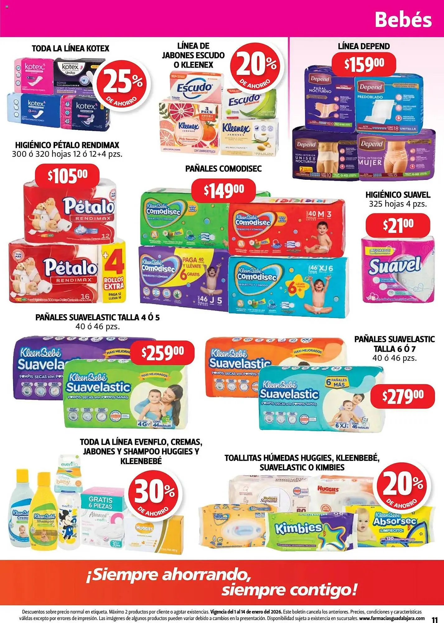 Catálogo de Folleto Farmacias Guadalajara 1 de enero al 14 de enero 2026 - Pagina 11