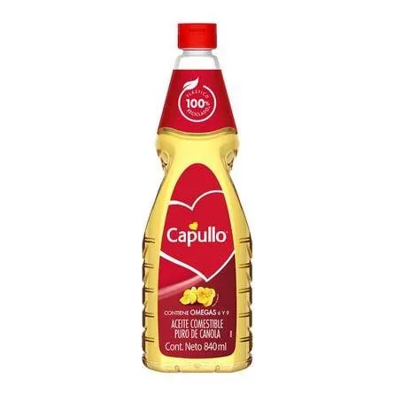Aceite Comestible 100% Canola Capullo 840 ml
