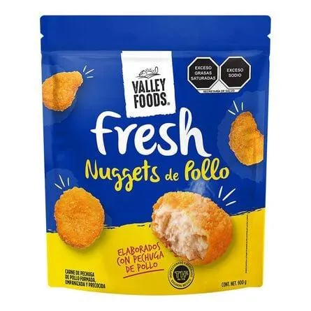 Nuggets Valley Foods de Pollo Bolsa 900 g